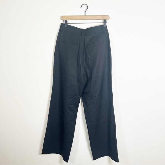 Everlane SHORT The Draper Pleated Pant in Buttersmooth Black Size 4 - Picture 8 of 11